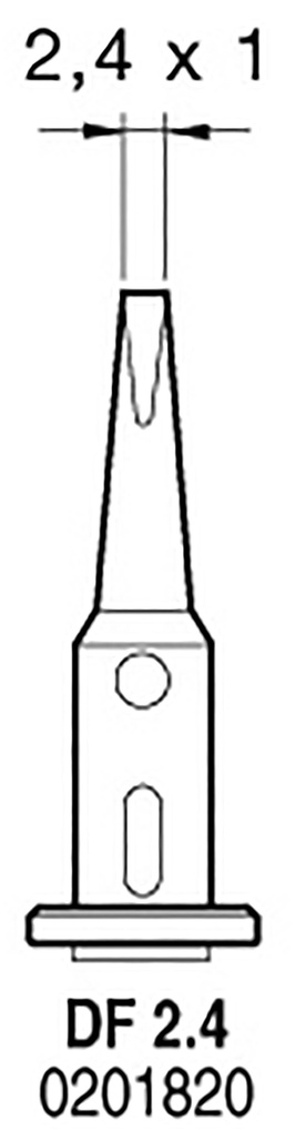 Tip; chisel; 2.4x1mm; for  JBC-SG1070 soldering iron