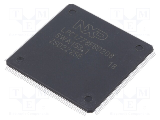 ARM microcontroller; SRAM: 96kB; LQFP208; Flash: 512kB