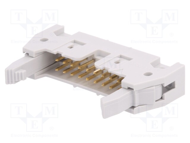 Socket; IDC; male; PIN: 18; straight; with ejector; THT; 2.54mm