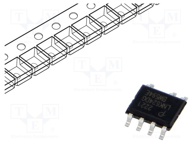 IC: PMIC; AC/DC switcher,SMPS controller; Uin: 85÷265V; SO-8C
