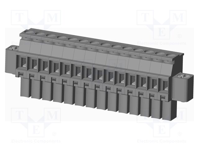 Connector: pluggable terminal block; plug; female; angled 90°