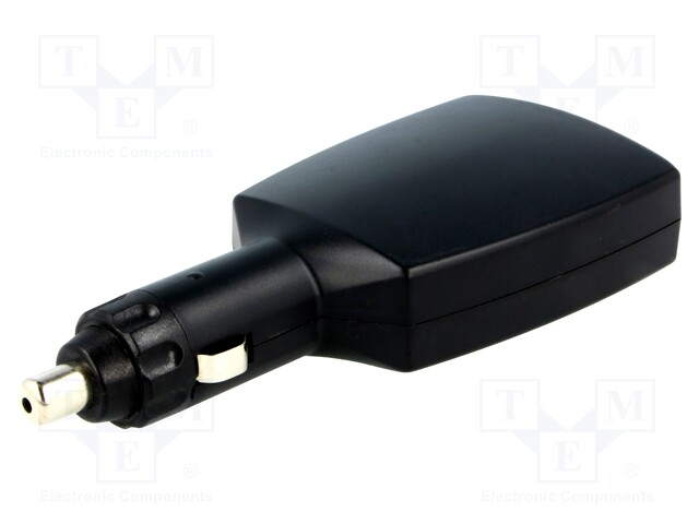 Automotive power supply; USB A socket x2,USB micro plug; black