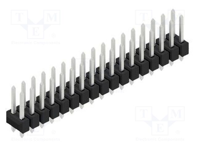 Connector: pin strips; pin header; male; PIN: 34; 2.54mm; THT; 2x17