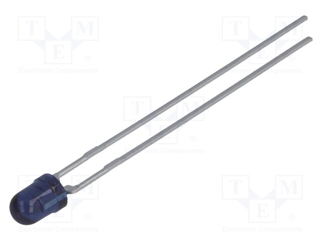 IR transmitter; 3mm; 940nm; transparent,gray; 160mW; 25°; THT