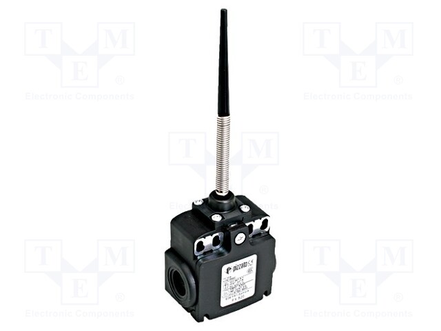 Limit switch; rubber seal,spring, total length 101,5mm; 10A