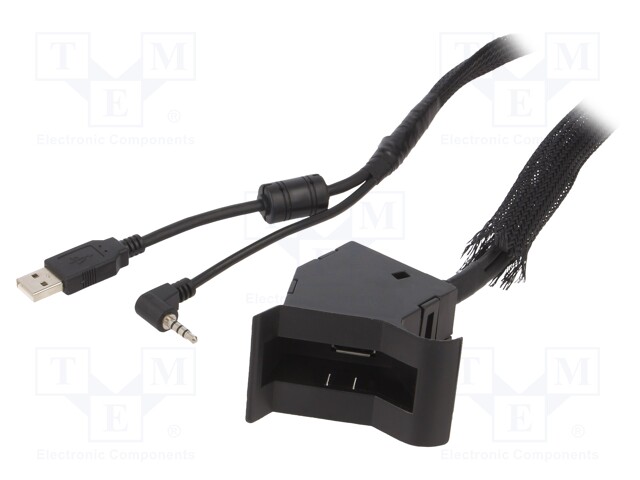 USB/AUX adapter; VW; Jack 3,5mm 4pin socket,USB A socket