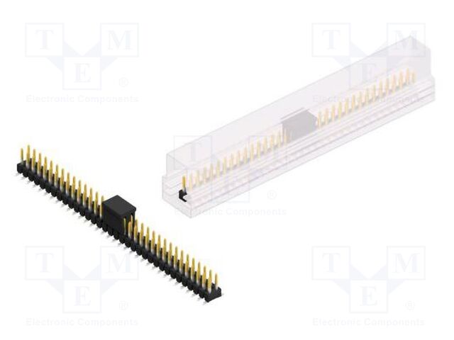 Connector: pin strips; pin header; male; PIN: 68; 2.54mm; SMT; 2x34
