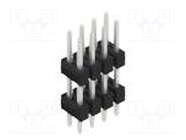 Connector: pin strips; pin header; male; PIN: 8; 2.54mm; THT; 2x4