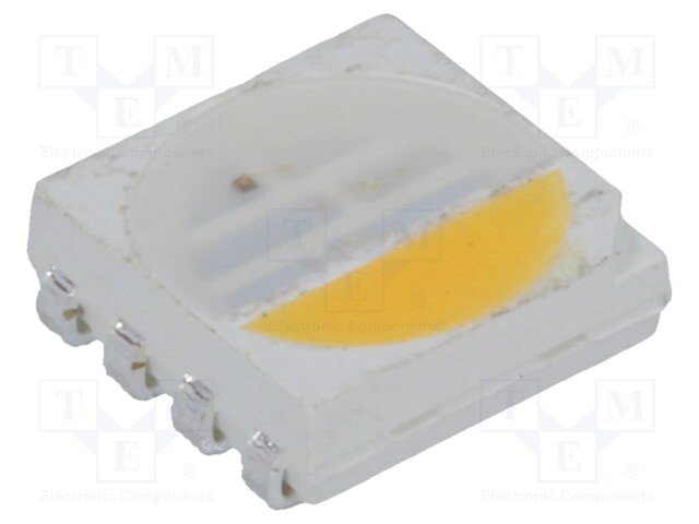 LED; SMD; PLCC8; RGBW; 5x5x1.6mm; 140°; 20mA; Variant: quadcolour