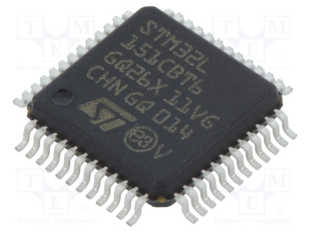 ARM microcontroller; Flash: 128kB; 32MHz; SRAM: 16kB; LQFP48