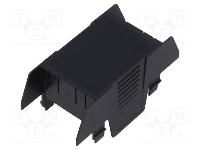 Cover; for enclosures; UL94HB; Series: EH 35; Mat: ABS; black; 35mm