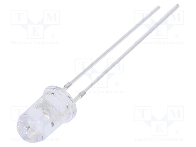 LED; UV; 30°; 12÷20mA; P: 150mW; 360-370nm; THT; 5VDC; Front: convex