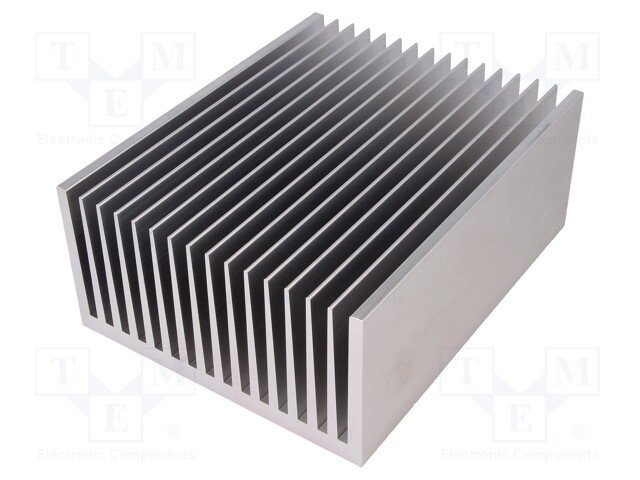 Heatsink: extruded; grilled; natural; L: 200mm; W: 160mm; H: 82mm