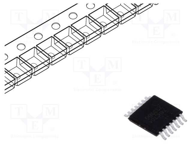 IC: digital; inverter; Ch: 6; CMOS,TTL; SMD; TSSOP14; 4.5÷5.5VDC