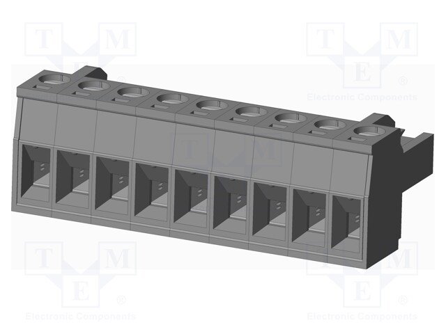 Connector: pluggable terminal block; plug; female; straight; grey