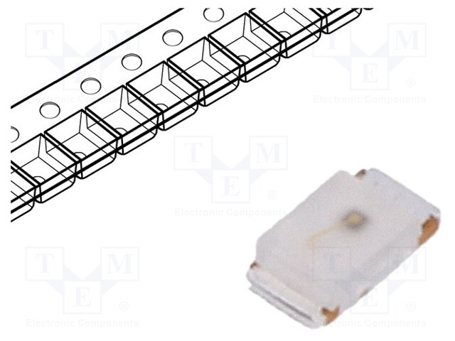 LED; SMD; 0603; yellow green; 28÷60mcd; 1.6x0.8x0.45mm; 145°; 20mA