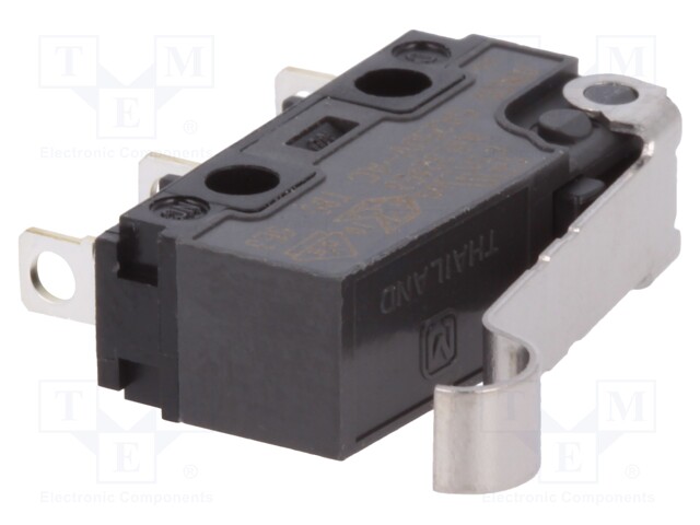 Microswitch SNAP ACTION; with lever with roller simulation
