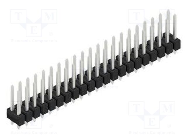 Connector: pin strips; pin header; male; PIN: 42; 2.54mm; THT; 2x21