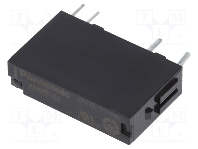 Relay: electromagnetic; SPST-NO; Ucoil: 3VDC; 5A/250VAC; 5A/30VDC