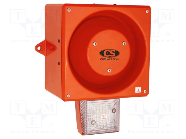 Signaller: lighting-sound; 48VDC; siren,flashing light; LED; IP66
