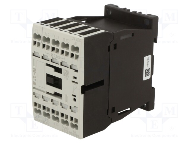 Contactor: 3-pole; NO x3; Auxiliary contacts: NO; 24VDC; 9A; DILM9