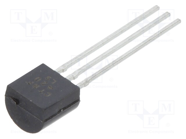 Transistor: NPN; bipolar; 300V; 0.5A; 0.8W; TO92