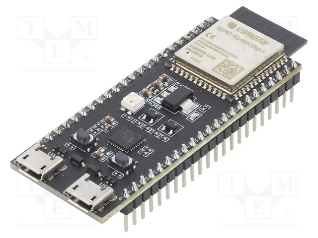 Dev.kit: WiFi; ADC,GPIO,I2C,I2S,PWM,SPI,UART,USB; 5VDC