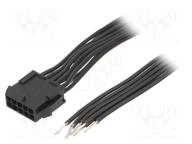 Cable; Micro-Fit 3.0; male,cables; PIN: 10; 0.6m; 4A; TLYp; 0.35mm2
