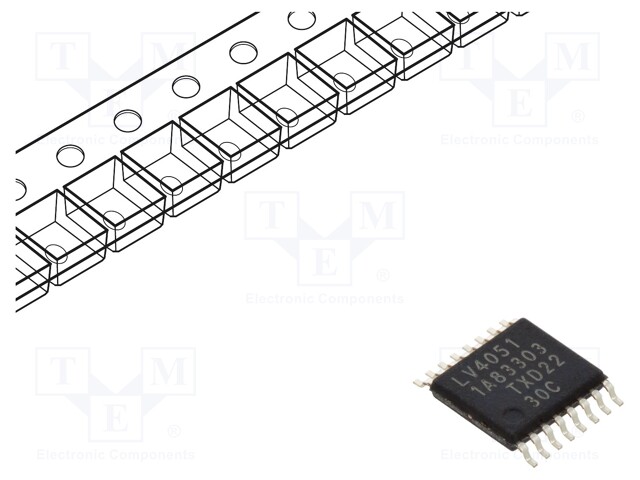 IC: digital; demultiplexer,multiplexer; Ch: 8; TTL; SMD; TSSOP16; LV