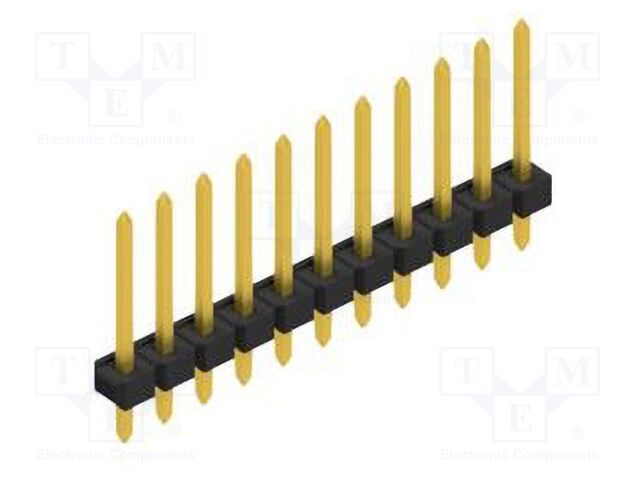 Connector: pin strips; pin header; male; PIN: 11; 2.54mm; THT; 1x11