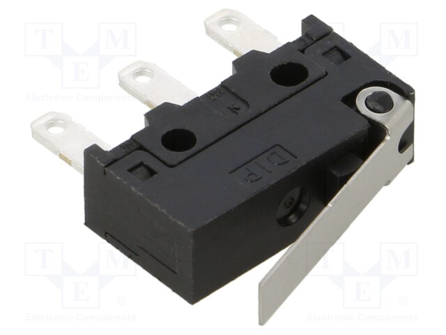 Microswitch SNAP ACTION; with lever; SPDT; 5A/30VDC; ON-(ON)