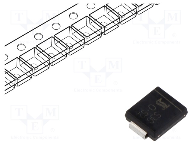 Diode: rectifying; SMD; 400V; 3A; 1.5us; Package: reel,tape; SMC