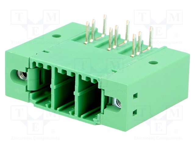 Pluggable terminal block; 7.62mm; ways: 3; angled 90°; socket
