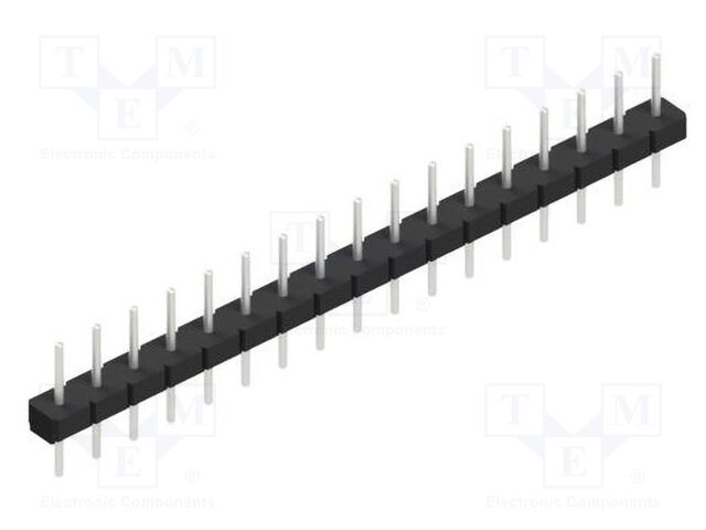 Connector: pin strips; pin header; male; PIN: 17; 2.54mm; THT; 1x17