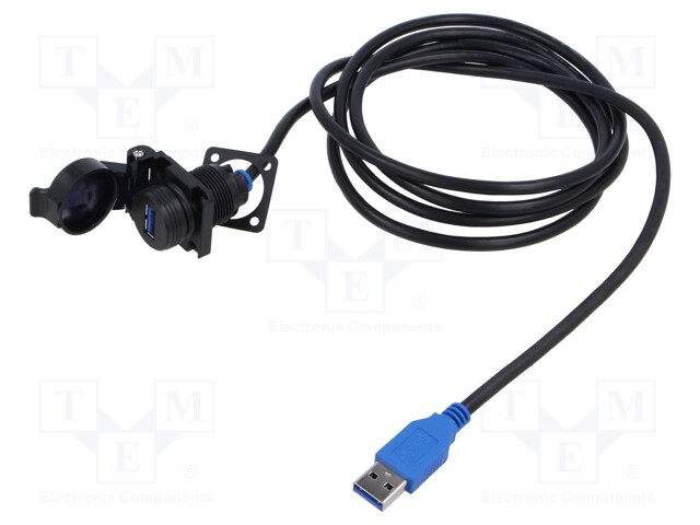 Cables Composite access point USB3.2 Gen1 jam nut panel moun
