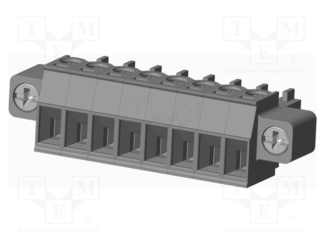 Connector: pluggable terminal block; plug; female; straight; grey