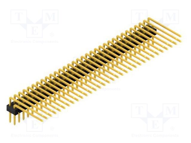 Connector: pin strips; pin header; male; PIN: 64; 2.54mm; THT; 2x32