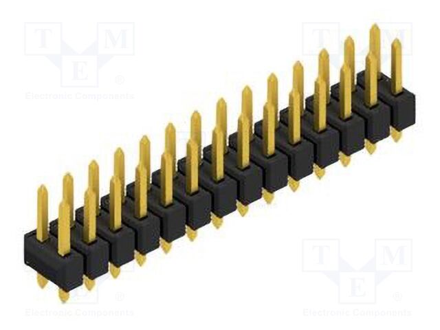 Connector: pin strips; pin header; male; PIN: 28; 2.54mm; THT; 2x14