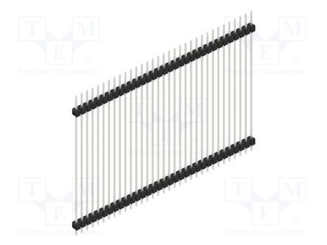 Connector: pin strips; pin header; male; PIN: 33; 2.54mm; THT; 1x33