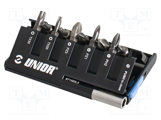 Kit: screwdriver bits; Phillips,Pozidriv®,Torx®; 11pcs.