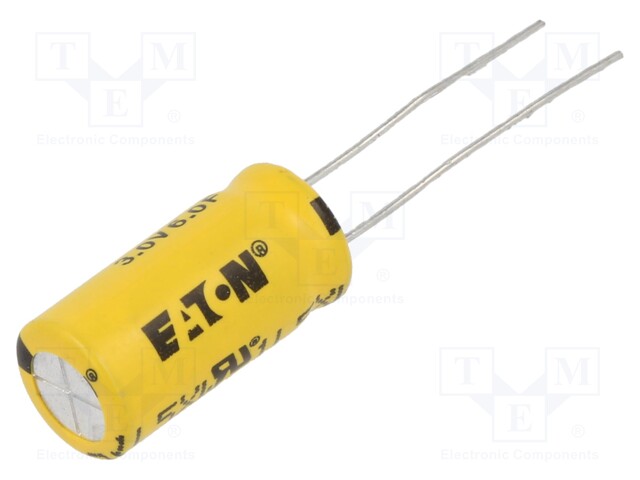 Supercapacitor; THT; 6F; 3VDC; -10÷30%; Body dim: Ø10.5x22.3mm