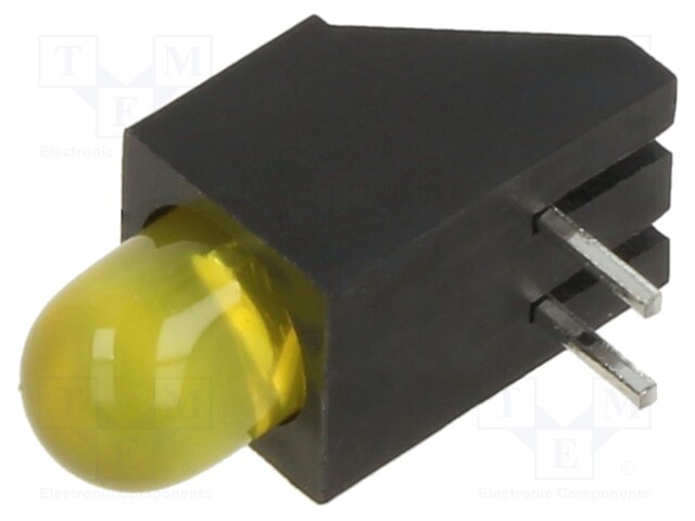 LED; in housing; yellow; 4.85mm; No.of diodes: 1; 20mA; 60°; 30mcd