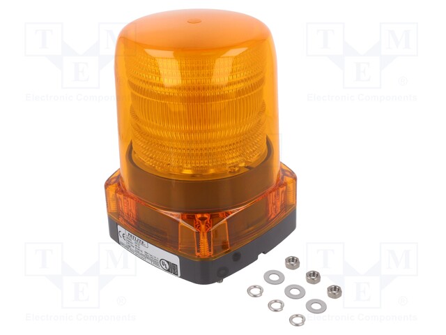 Signaller: lighting; blinking light; amber; LFH; 24VDC; IP66