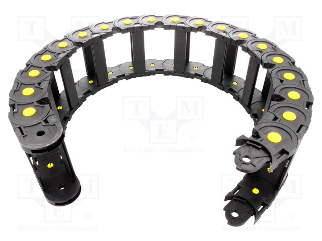 Cable chain; Series: Medium; Bend.rad: 200mm; L: 1000mm