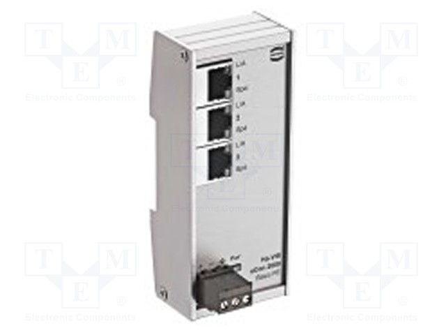 Industrial module: switch Ethernet; unmanaged; 9÷60VDC; RJ45