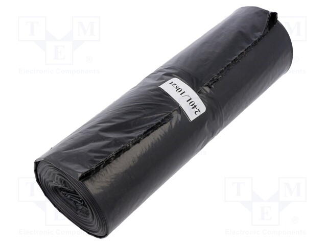 Trash bags; LDPE; Colour: black; 10pcs; 240l