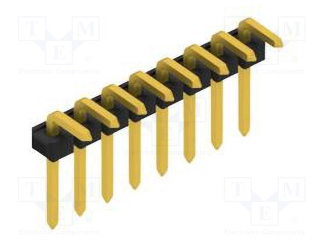 Connector: pin strips; pin header; male; PIN: 8; 2.54mm; THT; 1x8