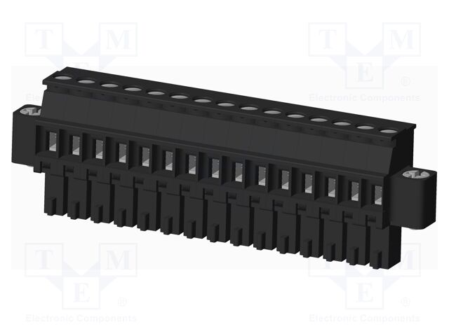 Connector: pluggable terminal block; plug; female; angled 90°