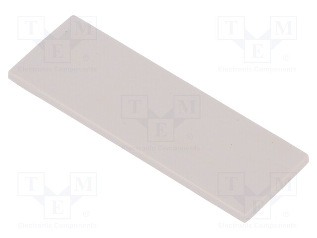 Front panel; 1M Modulbox One; grey; Panel mat: noryl