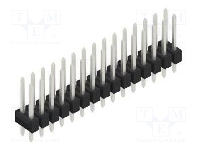 Connector: pin strips; pin header; male; PIN: 30; 2.54mm; THT; 2x15